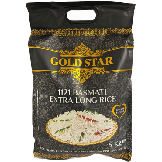 Gold Star 1121 Extra Long Basmati Rice 5kg