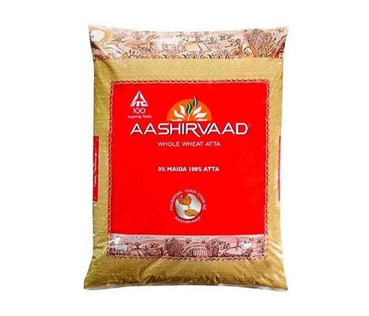 Aashirwad Chakki Atta Whole Wheat 5kg