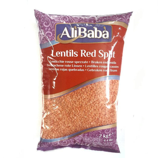 Ali Baba Red Split Lentils 2kg