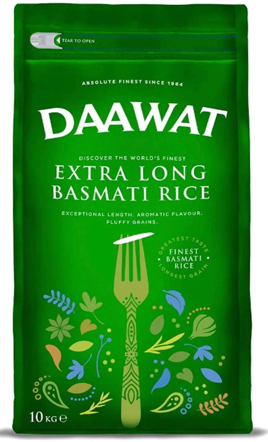 Daawat Extra Long Grain Basmati Rice 10kg